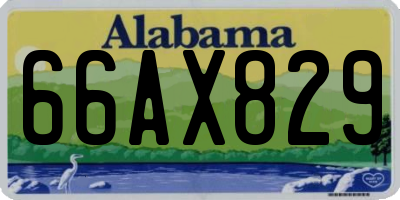 AL license plate 66AX829
