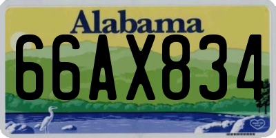 AL license plate 66AX834