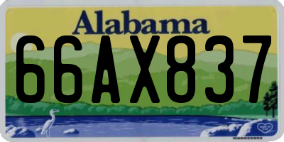 AL license plate 66AX837