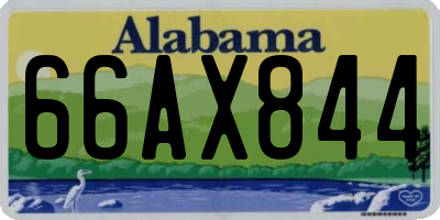 AL license plate 66AX844