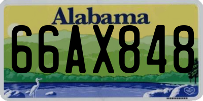AL license plate 66AX848