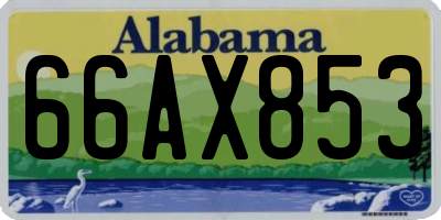 AL license plate 66AX853