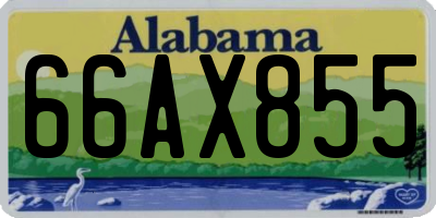 AL license plate 66AX855