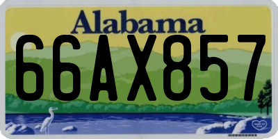 AL license plate 66AX857