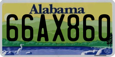 AL license plate 66AX860