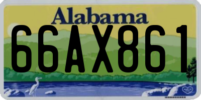 AL license plate 66AX861