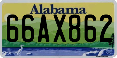 AL license plate 66AX862