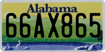 AL license plate 66AX865