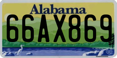 AL license plate 66AX869