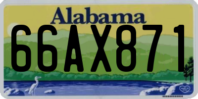 AL license plate 66AX871