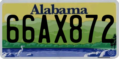 AL license plate 66AX872