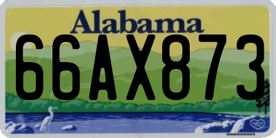 AL license plate 66AX873