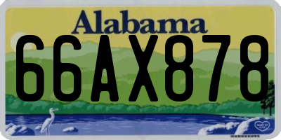 AL license plate 66AX878