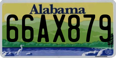 AL license plate 66AX879