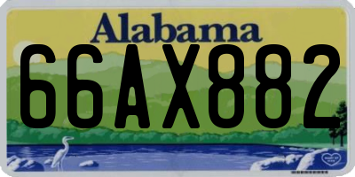 AL license plate 66AX882