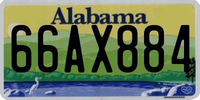 AL license plate 66AX884