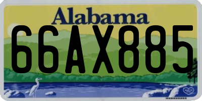 AL license plate 66AX885