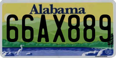 AL license plate 66AX889