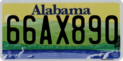 AL license plate 66AX890