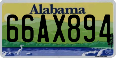 AL license plate 66AX894