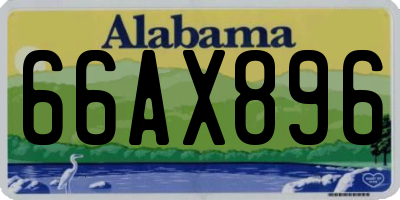 AL license plate 66AX896