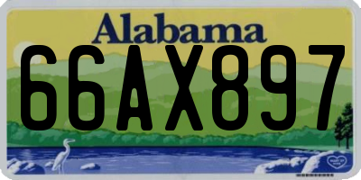 AL license plate 66AX897