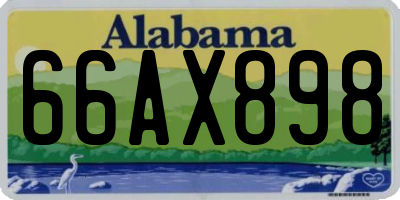 AL license plate 66AX898