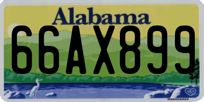 AL license plate 66AX899