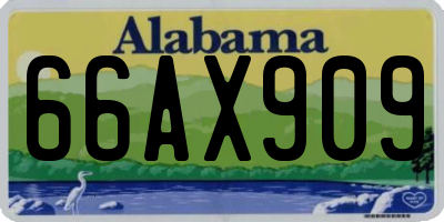 AL license plate 66AX909