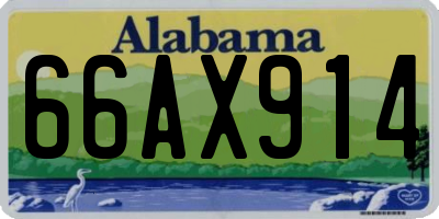 AL license plate 66AX914