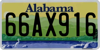 AL license plate 66AX916