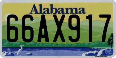 AL license plate 66AX917