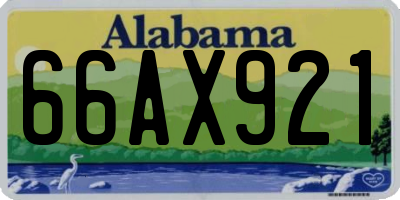 AL license plate 66AX921