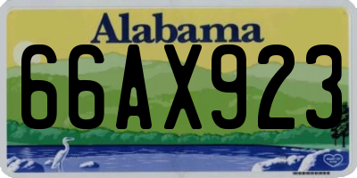 AL license plate 66AX923