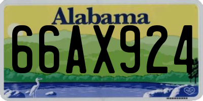 AL license plate 66AX924