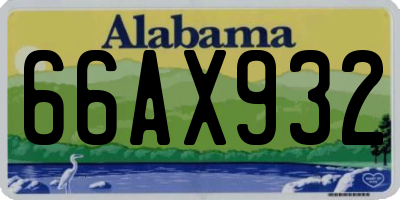 AL license plate 66AX932