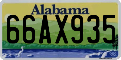 AL license plate 66AX935