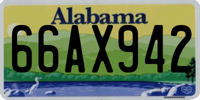 AL license plate 66AX942