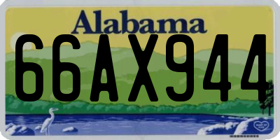 AL license plate 66AX944