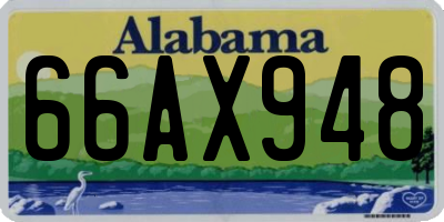 AL license plate 66AX948