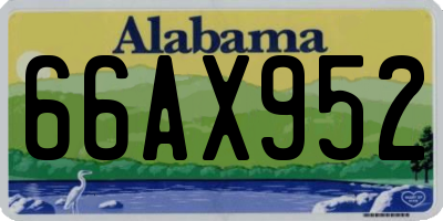 AL license plate 66AX952