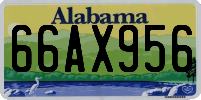 AL license plate 66AX956