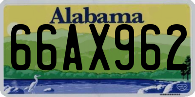 AL license plate 66AX962