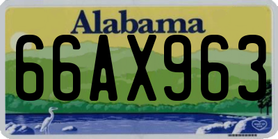 AL license plate 66AX963