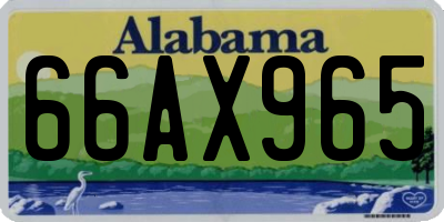 AL license plate 66AX965