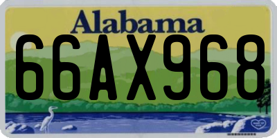 AL license plate 66AX968