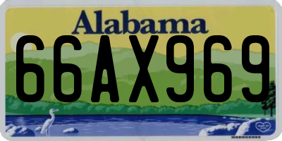 AL license plate 66AX969