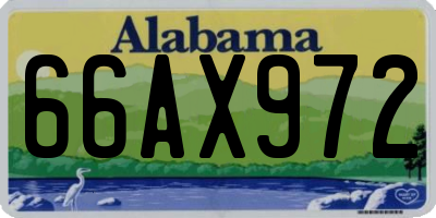 AL license plate 66AX972