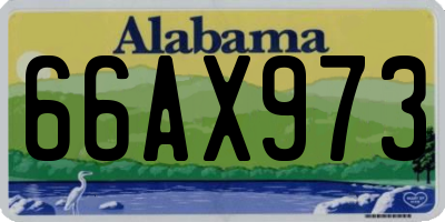 AL license plate 66AX973