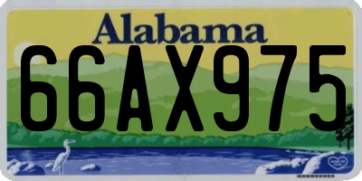 AL license plate 66AX975